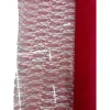 Polyester orchid mesh, elegant red lace fabric hard mesh breathable wedding clothing decoration material, DIY fabric by hand Item Picture